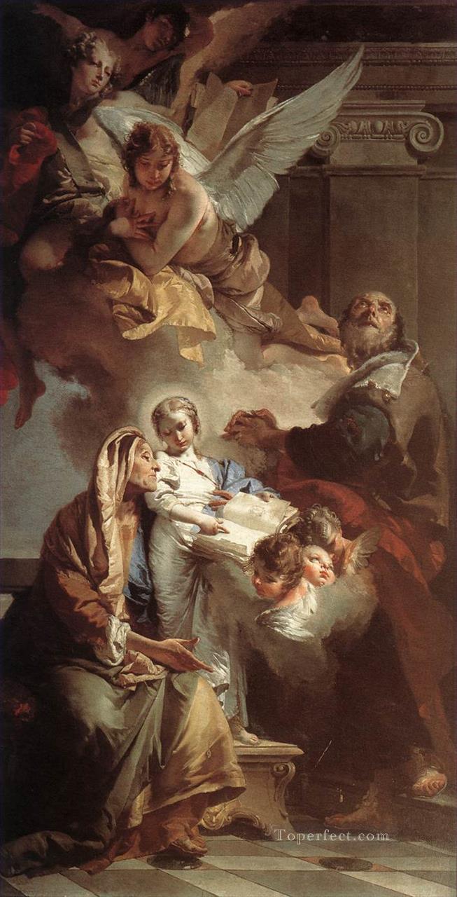 Education of the Virgin Giovanni Battista Tiepolo Oil Paintings